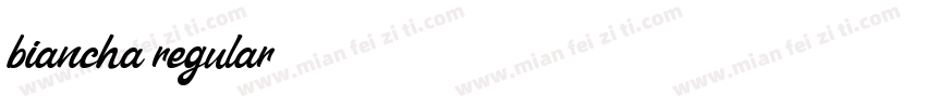 biancha regular字体转换